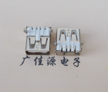 桥头镇USB AF母座 LCP 耐高温250度280度 环保白胶芯