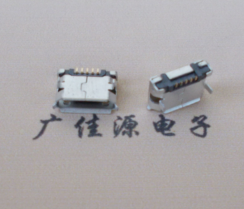 桥头镇Micro USB卷口 B型(无柱）插板脚间距6.4普通端子