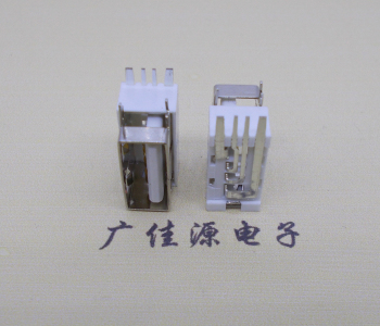 桥头镇USB侧立式短体10.0尺寸 侧插加宽脚5A大电流插座